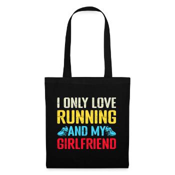 Running I Only Love Marathon Runner - Stoffbeutel - Schwarz - Vorne