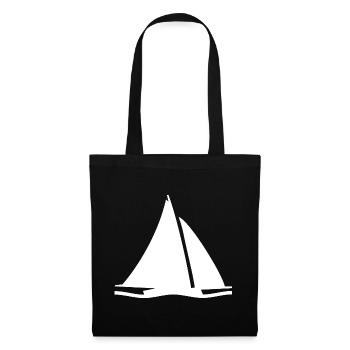 Voile - Sac en tissu - noir - Devant