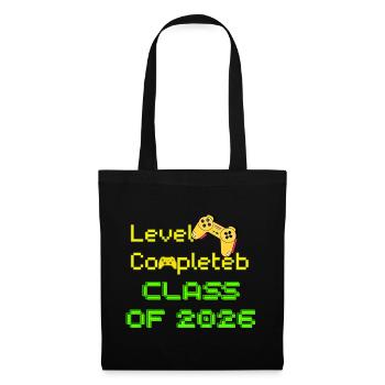 Level Completed Class Of 2026 Gamer Grad Gift - Tote Bag - black - Front