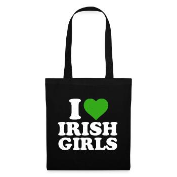 I Love Irish Girls - Tote Bag - black - Front