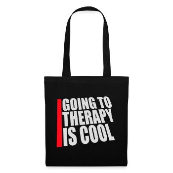 Going To Therapy Is Cool Funny Mentally Healthy - Tote Bag - black - Front
