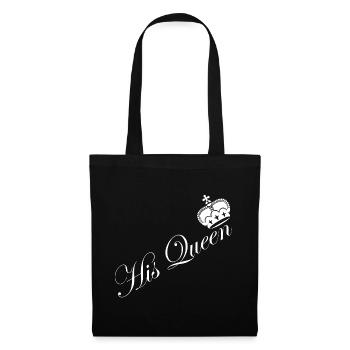 His_Queen_Couple_Krone_Design - Tote Bag - black - Front