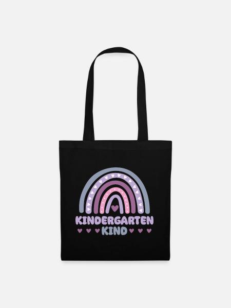 Regenbogen Kindergartenkind 2024 Kindergarten - Stoffbeutel - Schwarz