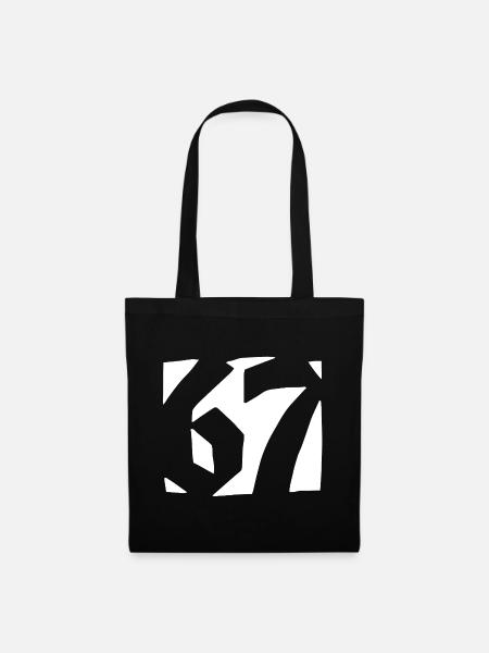 67 Minimal Streetwear Trend Design - Stoffbeutel - Schwarz