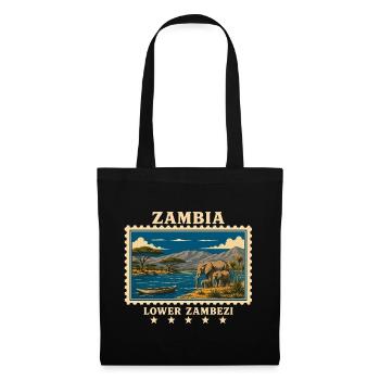 Zambia Lower Zambezi Vintage Travel Brand - Tote Bag - black - Front