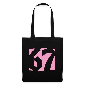 67 Minimal Streetwear Trend Design - Stoffbeutel - Schwarz - Vorne