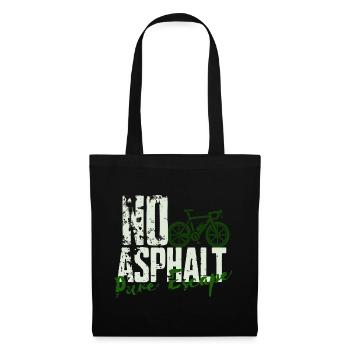 No Asphalt Pure Escape - Stoffbeutel - Schwarz - Vorne
