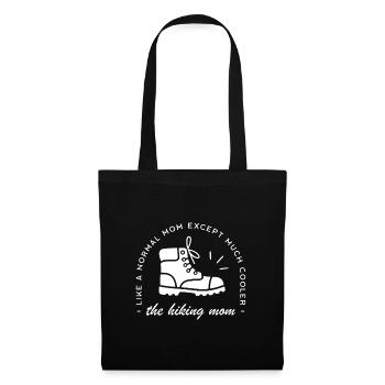 Maman randonneuse mère randonneuse - Sac en tissu - noir - Devant