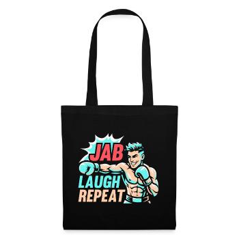 Jab Laugh Repeat Gloves Boxing Gloves - Tote Bag - black - Front