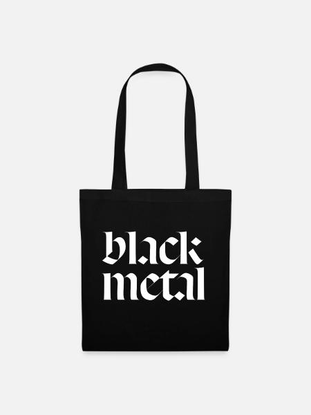 Black-Metal-Logo - Stoffbeutel - Schwarz