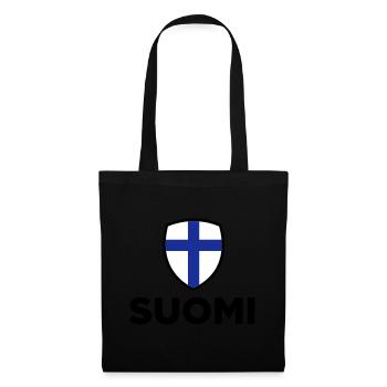 National Flag of Finland - Tote Bag - black - Front