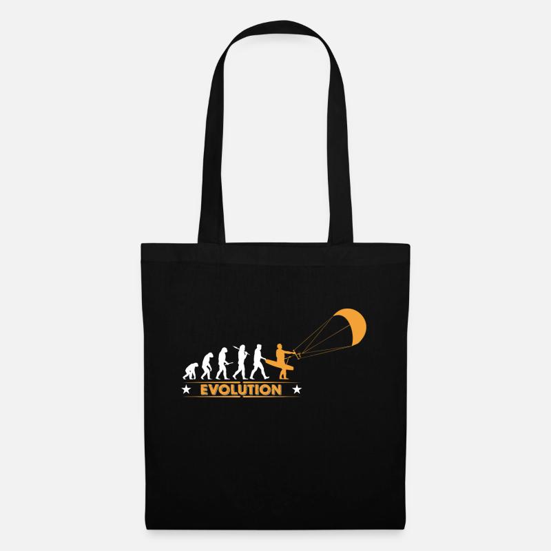 Kitesurf - evolution - Sac en tissu - noir