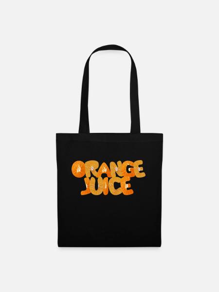 Orangensaft - Stoffbeutel - Schwarz