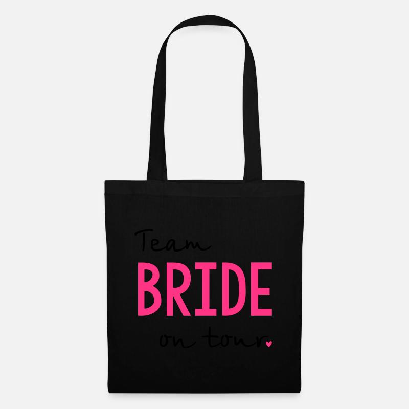 Team Bride on Tour Junggesellinnenabschied - Stoffbeutel - Schwarz