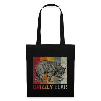 Bear Animal Grizzly Wilderness Gift - Tote Bag - black - Front