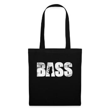 basse - Sac en tissu - noir - Devant