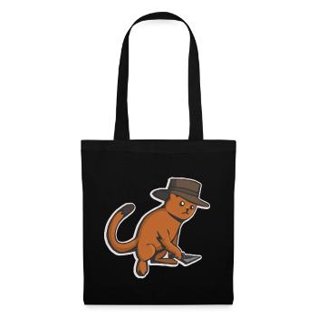 Cat archeology excavation finds field research - Tote Bag - black - Front