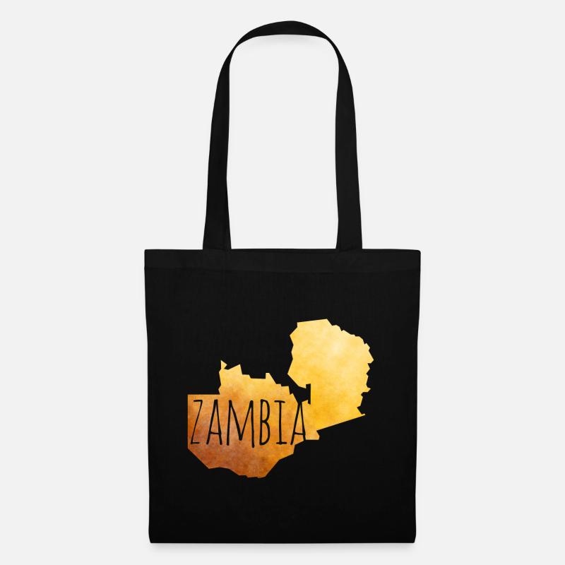 Zambia - Stoffbeutel - Schwarz
