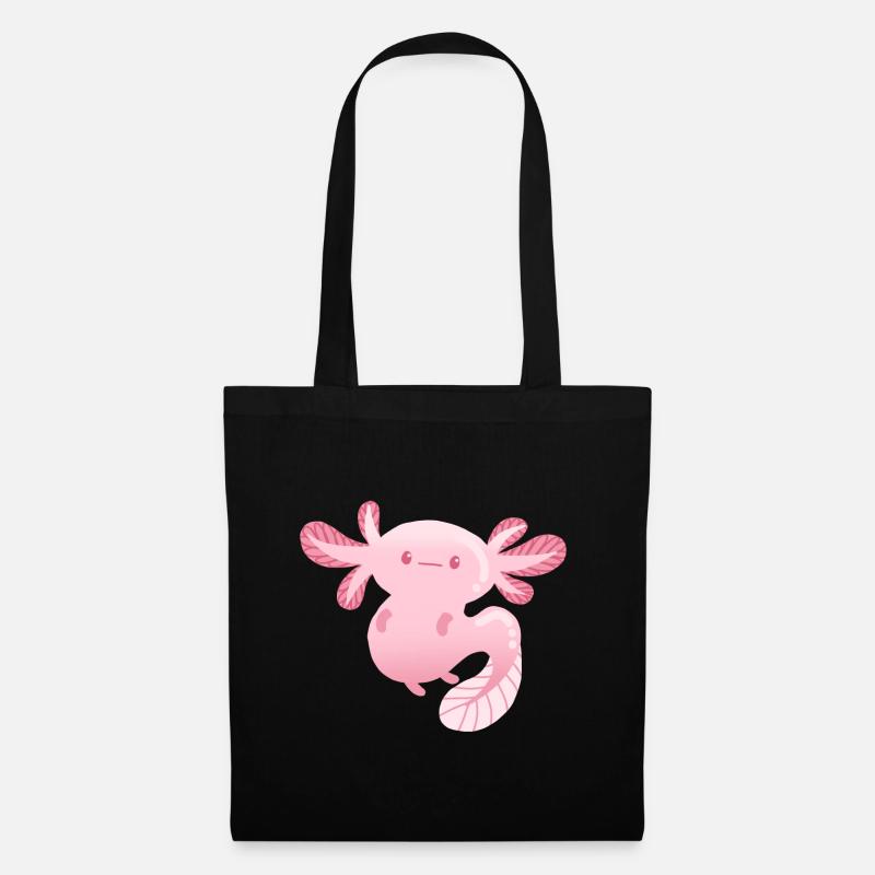 Axolotl - Stoffbeutel - Schwarz