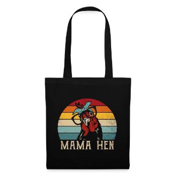 Mama Hen Funny Saying Poultry Chicken Hen Mutti - Tote Bag - black - Front