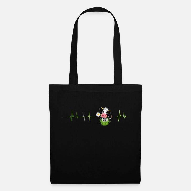 Fréquence des vaches - Sac en tissu - noir