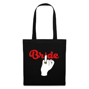Mariage mariage majeur mariage - Sac en tissu - noir - Devant