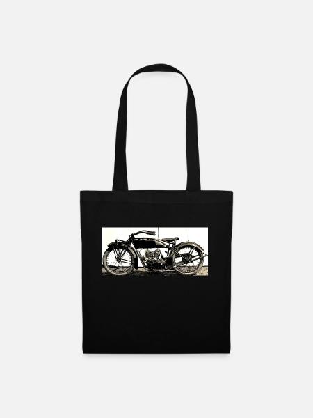 Motorrad Oldtimer - Stoffbeutel - Schwarz