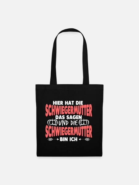 Schwiegermama Schwiegermutter - Stoffbeutel - Schwarz
