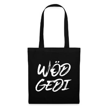 Wöd Gedi Bester Gedi sein Patenonkel fragen Taufe - Stoffbeutel - Schwarz - Vorne