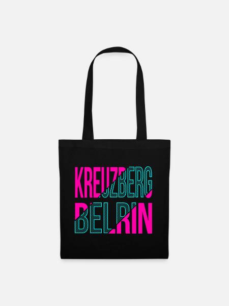 Kreuzberg Berlin Design - Stoffbeutel - Schwarz