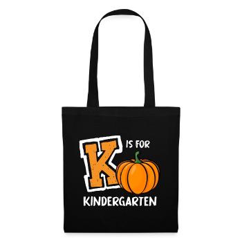 K is for kindergarten preschool teacher gifts - Tote Bag - black - Front