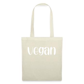 Vegan - Stoffbeutel - Natur - Vorne