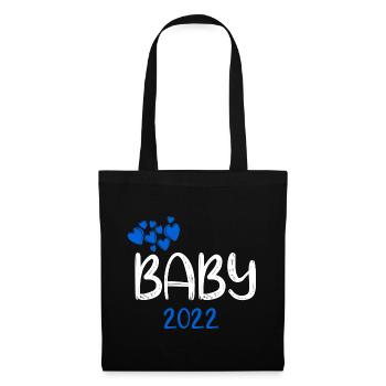 Bébé 2022 Bleu - Sac en tissu - noir - Devant