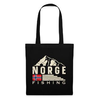 Norvège Pêche à la ligne Pêche - Sac en tissu - noir - Devant