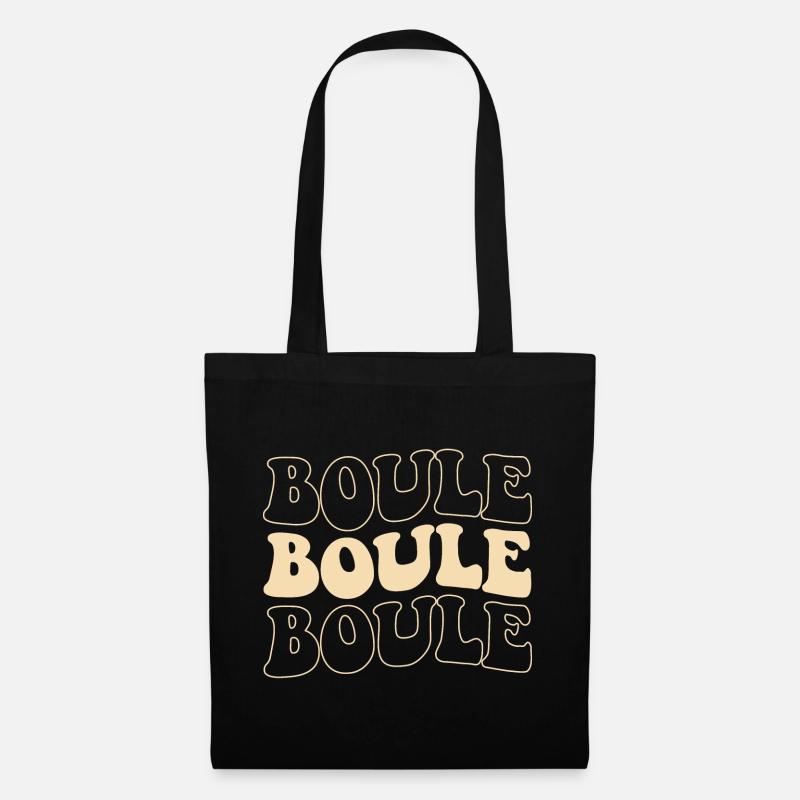 Boulekugeln für Bouler Boulekugel Petanque Boule - Stoffbeutel - Schwarz
