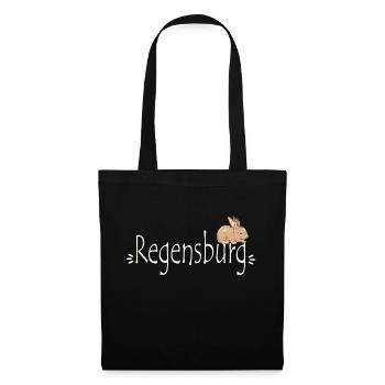 Regensburg Hase - Stoffbeutel - Schwarz - Vorne