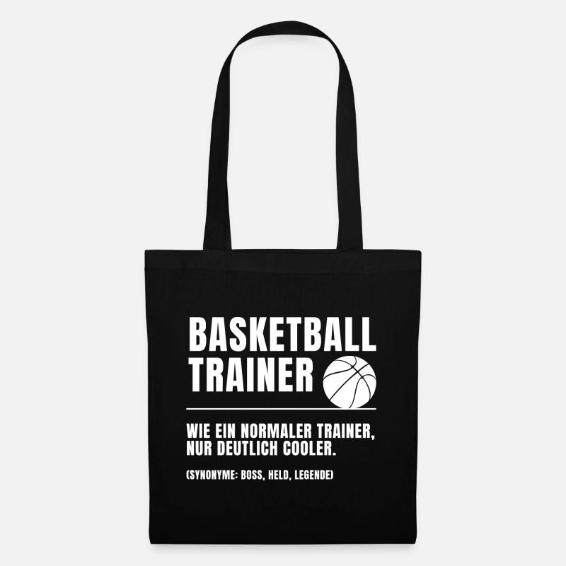 Basketball Trainer Definition - Stoffbeutel - Schwarz