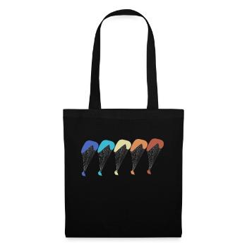 Parapente Gleitschirm Vintage - Sac en tissu - noir - Devant