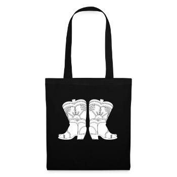 western boots - Stoffbeutel - Schwarz - Vorne