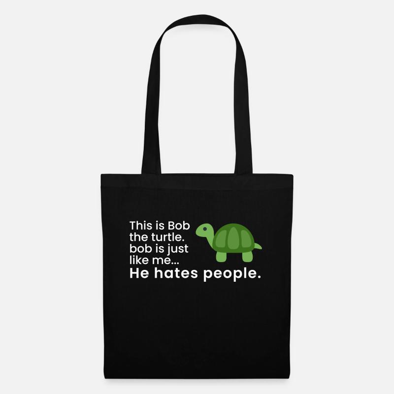 Bob The Turtle - Tote Bag - black