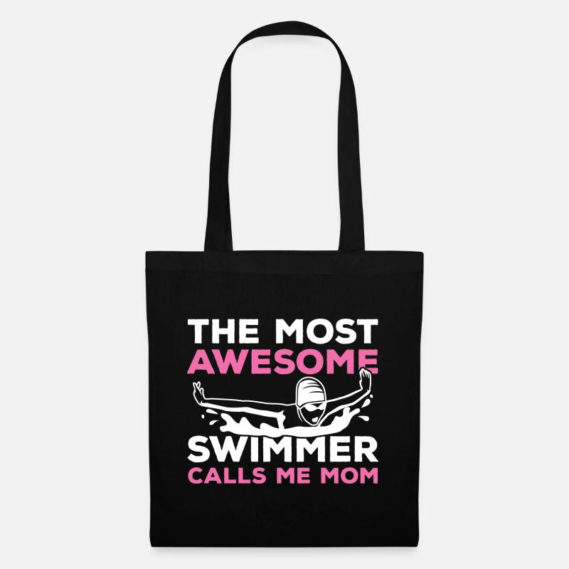 Schwimmer Mama - Stoffbeutel - Schwarz