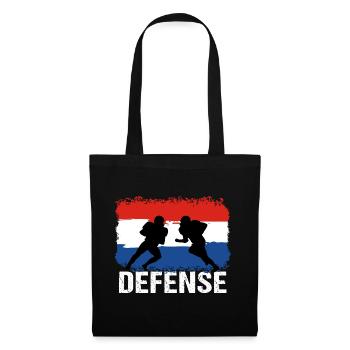 Football américain Défense des Pays-Bas - Sac en tissu - noir - Devant