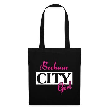 Bochum City Girl Städtenamen Outfit - Stoffbeutel - Schwarz - Vorne