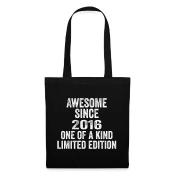 Awesome Since 2016 One Of A Kind 2016 Gift - Tote Bag - black - Front