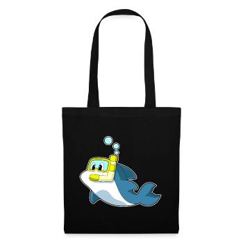 Dolphin Diver Snorkel Diving - Tote Bag - black - Front