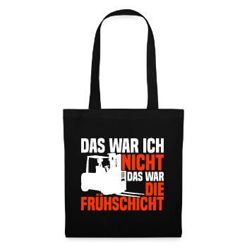 Gabelstaplerfahrer Gabelstapler Staplerfahrer - Stoffbeutel - Schwarz - Vorne