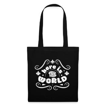 Voici le monde - Sac en tissu - noir - Devant