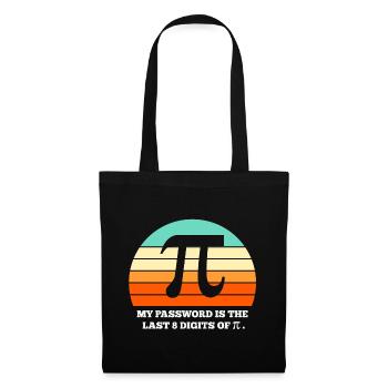 pi, maths, mathématiques - Sac en tissu - noir - Devant