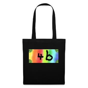 4b - Stoffbeutel - Schwarz - Vorne
