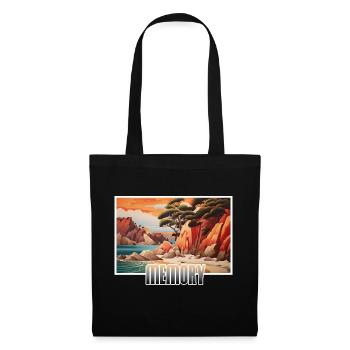 Vacances à Memory Beach - Sac en tissu - noir - Devant